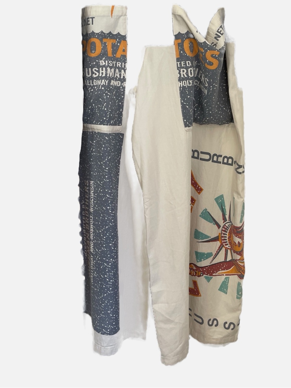 Jaded Gypsy market fresh, flower sack overalls, Wide-Leg Jumpsuit - Picture 8 of 11